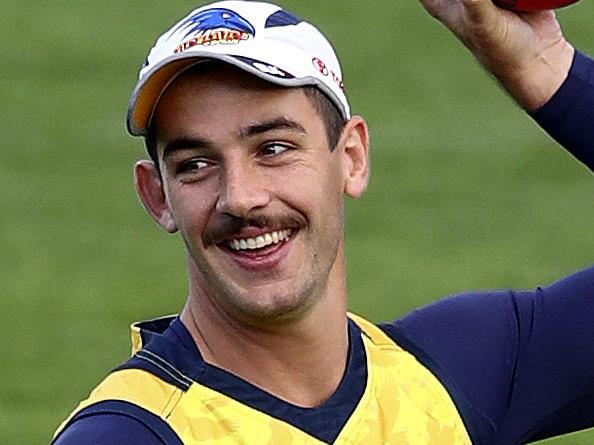 Adelaide Crows training at Football Park. All smiles from Taylor Walker Picture Sarah Reed