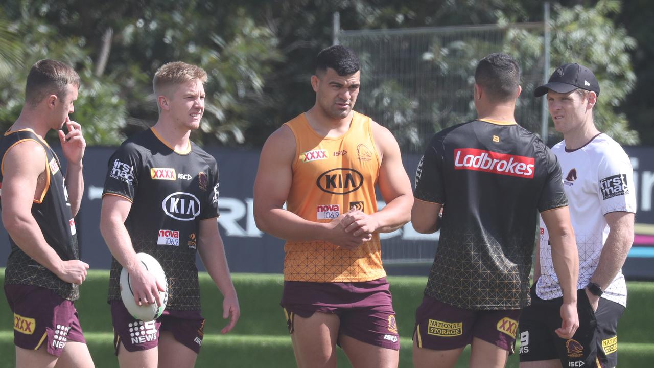 Broncos at training. Pic Annette Dew