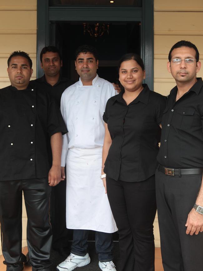 Owners Vandana and Nitin Setia, chef Sukhjinder Singh and staff