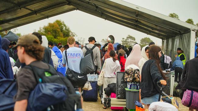 Health professionals at Beyond the Valley tested 600 samples and spoke with 700 people. Picture: NewsWire / Luis Enrique Ascui