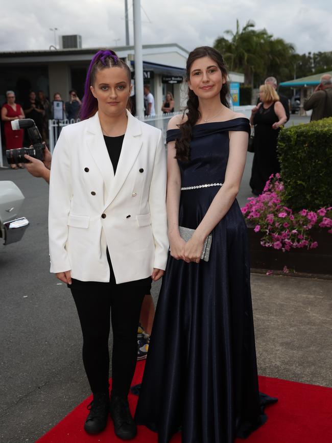 Coombabah State High School students arriving at their year 12 formal at Gold Coast Turf Club. Picture Glenn Hampson
