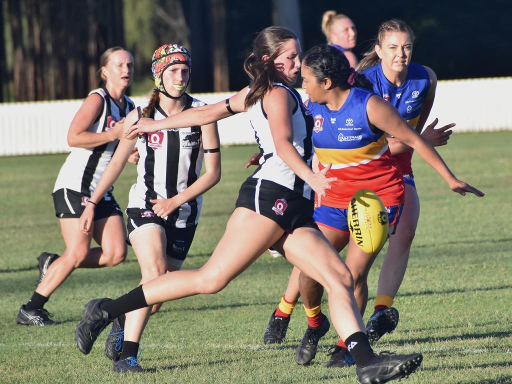 AFL Capricornia senior women, Round 1, Rockhampton Panthers versus Gladstone Suns, at Rockhampton Cricket Grounds on April 13, 2024.