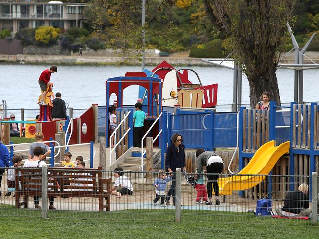 Long Beach playground, Sandy Bay.