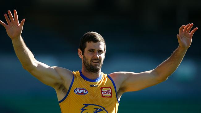 Jack Darling is on fire for the Eagles after a six-goal haul against the reigning premier. Picture: Paul Kane/Getty Images                        <a capiid="5cb45281bfbe409b78a70d001ca997c3" class="capi-video">Buddy cleared by MRO</a>