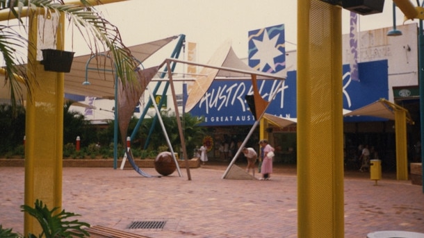 The mall in the early 1990s when Australia Fair opened.