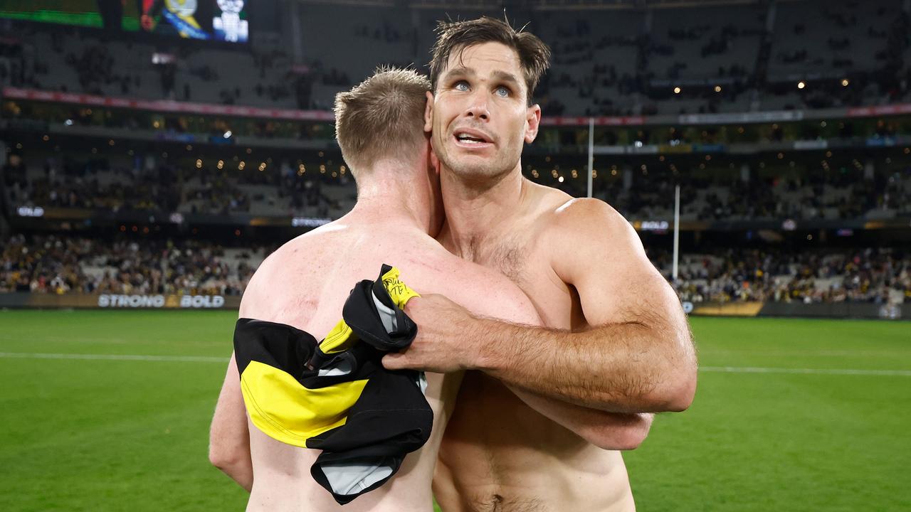 Is this the last time? (Photo by Michael Willson/AFL Photos via Getty Images)