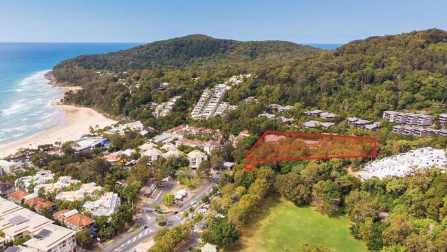 Am aerial of the Halse Lodge property which is on the market.