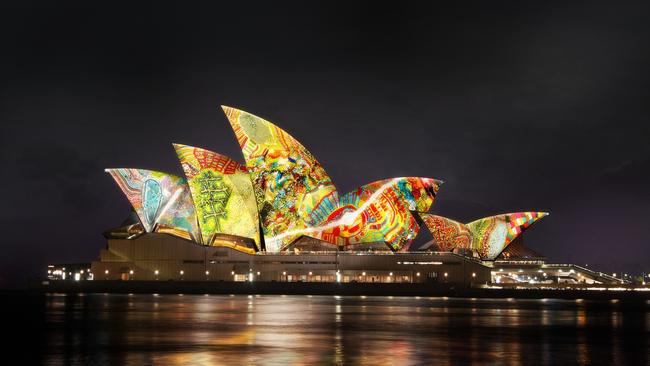 The Sydney Opera House during Vivid Sydney. Picture: Supplied