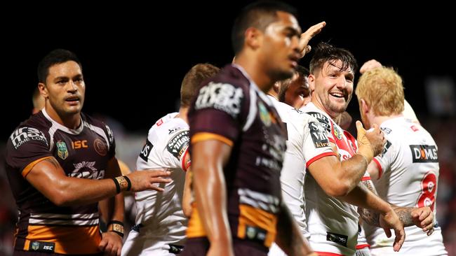 The Dragons gave Brisbane an early shock. (Mark Kolbe/Getty Images)