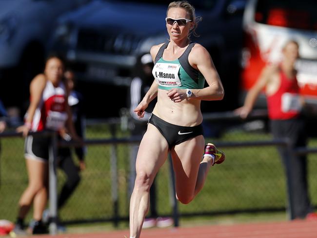 Manou pacing in the Women 20+ 800 metre at the DownUnder Championships. Picture: Jerad Williams