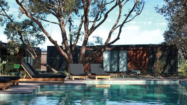 The pool at the Bangalay Luxury Villas.