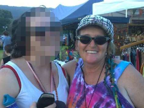 Kim Anne Alloggia, on right, is facing drug possession charges. Picture: Supplied/Facebook