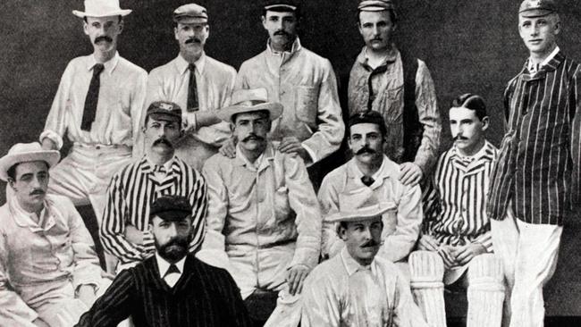 The England team for the tour of Australia in 1882/83, when the Ashes were born. 