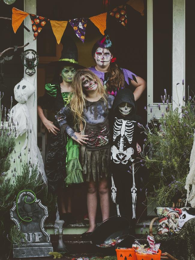 Kids dressed up in outfits from The Costume Box. Photo: Kellie Sinclair