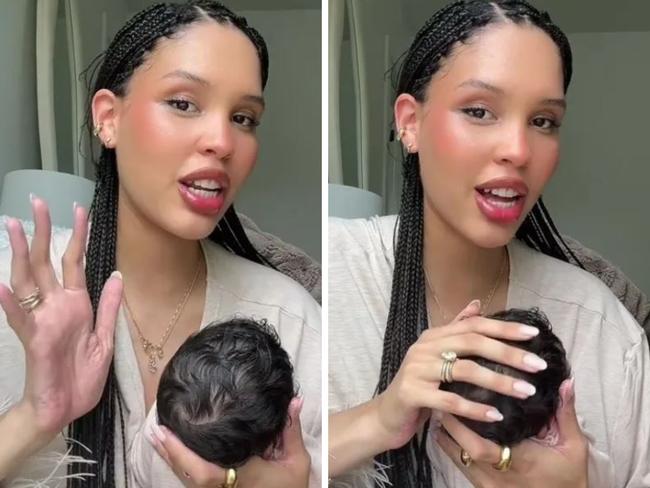 An influencer has revealed the 'out there' moniker she chose for her youngest daughter is nothing compared to the others she was considering. Picture: TikTok
