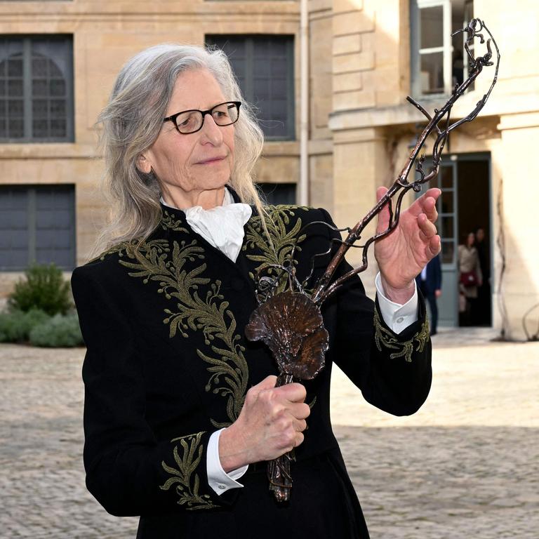 US photographer Annie Leibovitz poses for a photograph during her induction ceremony into the Academie des Beaux-Art in Paris. Picture: Miguel Medina/AFP
