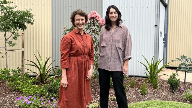 Landscape designers of the new gardens Barbara Landsberg (left) and Camilla Hyles (right) from Landsberg Garden Design. Picture: Inasha Iftekhar