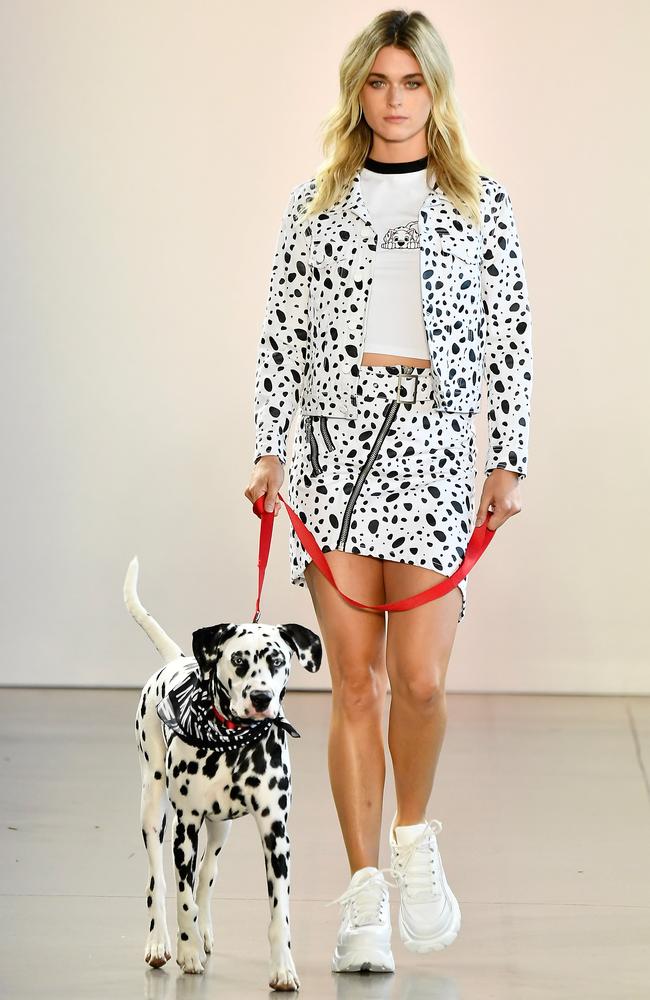 101 dalmatians … or just one. Picture: Getty Images for NYFW