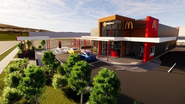 An artist's impression of the new McDonald's at the Aura Business Park.