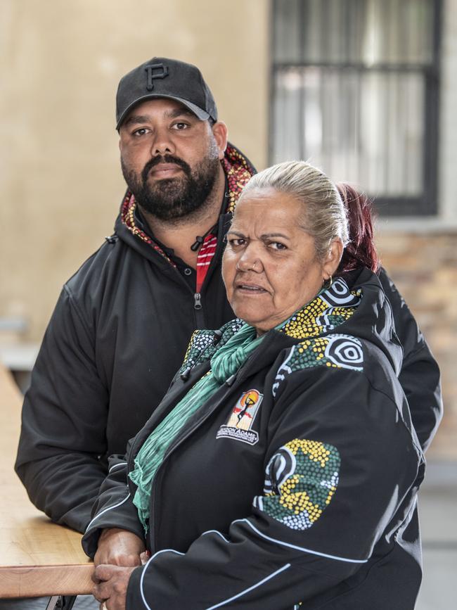 Nathan Gaulton, Brothers player and Lizzie Adams, President of Brothers rugby league club. Picture: Nev Madsen.