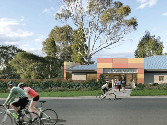 NARELLAN, NSW - Consolidation of lots, demolition of existing buildings and the construction of a new single storey 80-place centre-based childcare facility with basement carparking, tree removal, earthworks, drainage and associated site works at Woodland Cres.