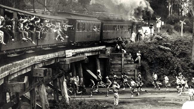 The Puffing Billy Great Train Race in 1986.