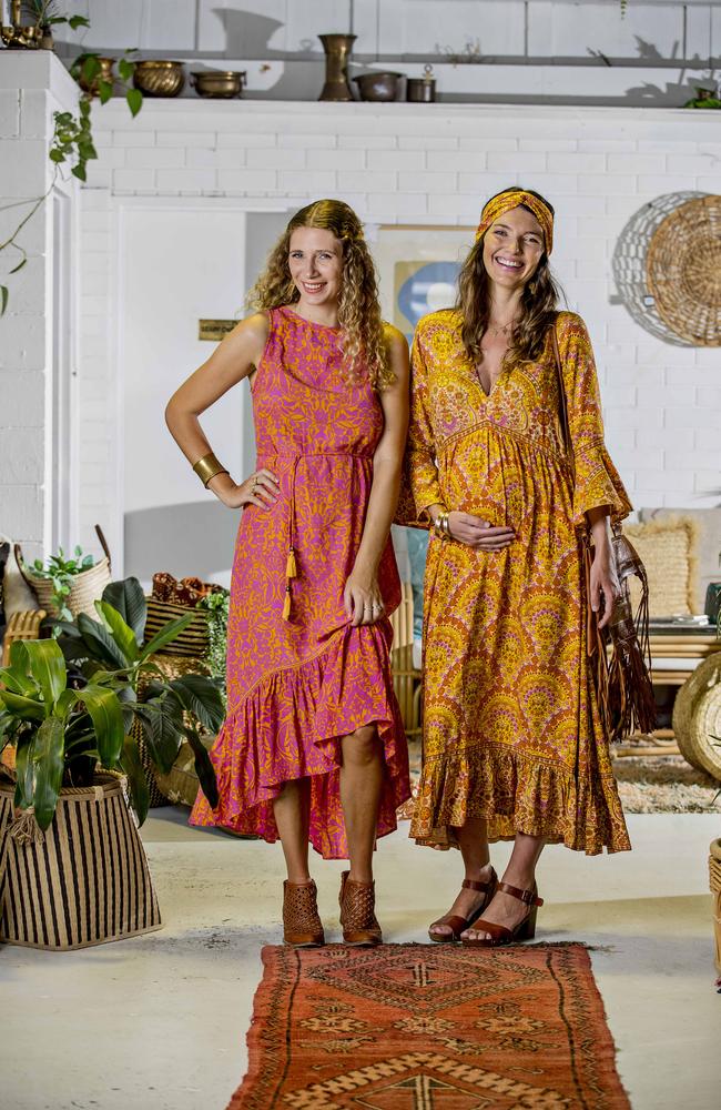  Designers and retro queens Rose Madden and Vanessa Cave, owners of Nine Lives Bazaar, at Trader Trove in Miami, for Best Dressed 2019. Picture: Jerad Williams