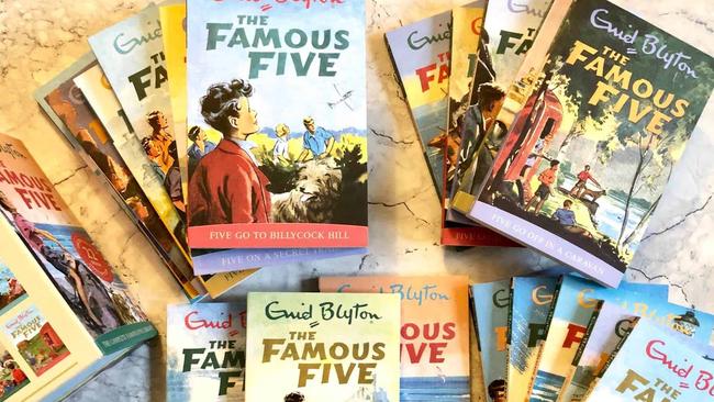 A collection of 'Famous Five' books by children's author Enid Blyton.