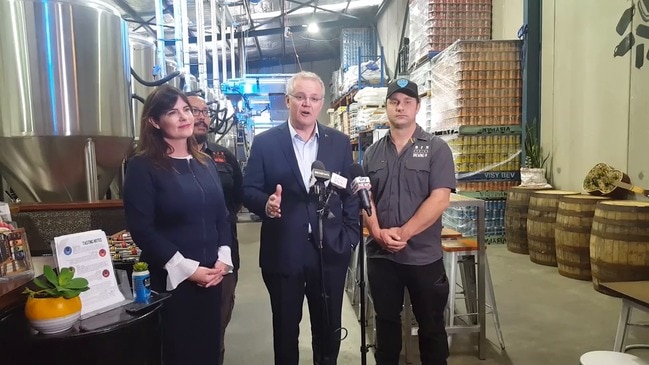 PM Scott Morrison visits Central Coast brewery