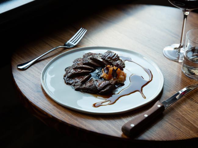 Qweekend restaurant review. Rosmarino restaurant, the steak al cioccolato.