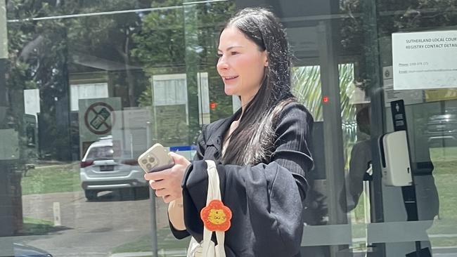 Helena Carevic outside Sutherland Local Court. Picture: Ashleigh Tullis