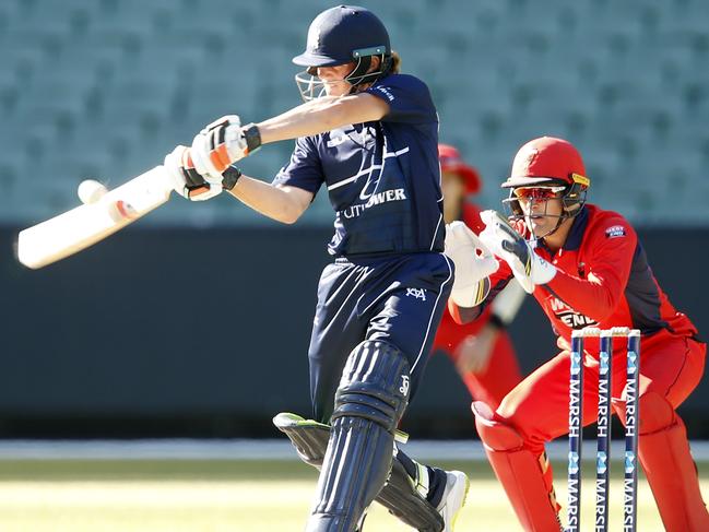 MELBOURNE, AUSTRALIA - NOVEMBER 19: Jake Fraser-McGurk of Victoria bats during the Marsh One Day Cup match between Victoria and South Australia at Melbourne Cricket Ground on November 19, 2019 in Melbourne, Australia. (Photo by Darrian Traynor/Getty Images)