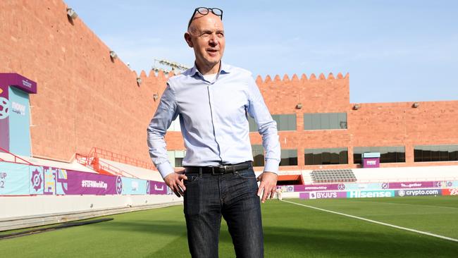 Bernd Neuendorf, president of the German Football Association DFB poses for a photo after the Germany media conference at DFB Media Centre in Al Ruwais, Qatar. Picture: Getty Images