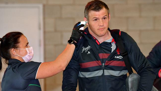 Roosters player Brett Morris and his teammates look like they will be stuck in the NRL’s biosecurity bubble a little bit longer than most.