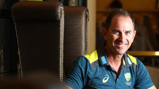 Australia coach Justin Langer believes the public sentiment about his team is changing. Picture: Tait Schmaal