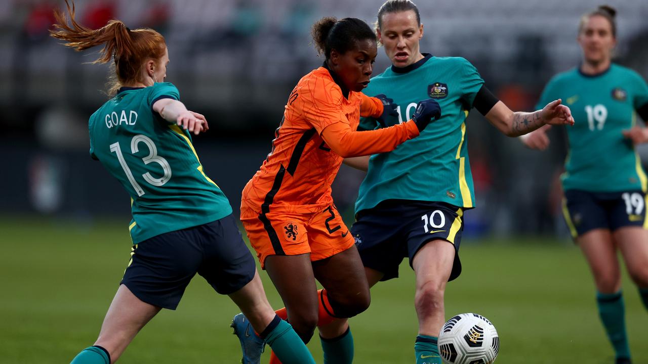 The Matildas copped a reality check in Nijmegen, Netherlands. Photo: Getty Images