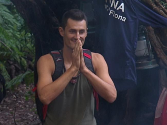 Bernard Tomic has dramatically quit I'm A Celebrity ... Get Me Out Of Here! Picture: Supplied