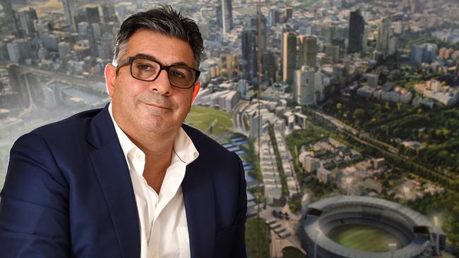 The AFL expanded to the Gold Coast and western Sydney under Andrew Demetriou’s leadership. Picture: Nicole Garmston