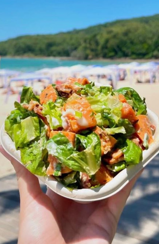 Noosa Beach Cafe offered a prime beachfront location and fresh salads made with local produce. Photo: Social media