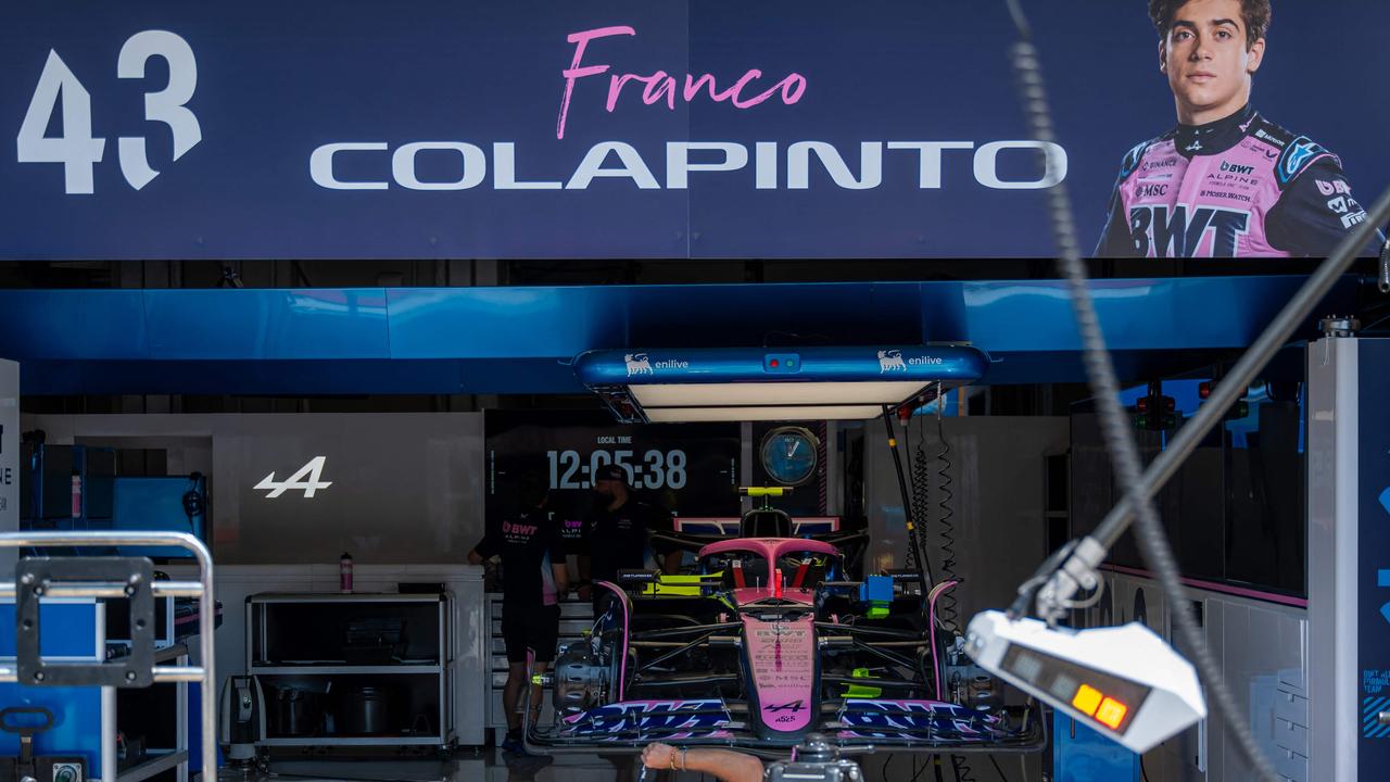 Colapinto is back in F1, this time with Alpine. (Photo by Andrej ISAKOVIC / AFP)