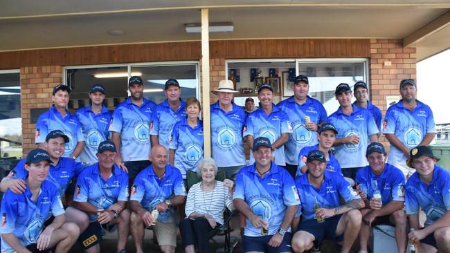 Mitch's/ Brownie's XI, winners of the Australia Day cricket carnival 2020.