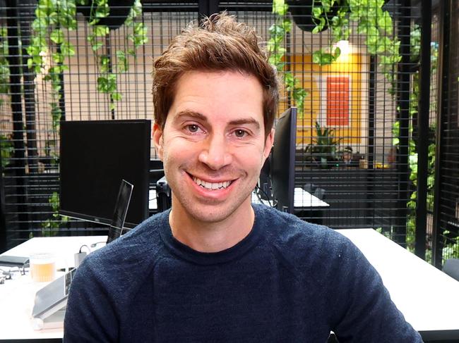 23rd April 2021: More Space For Light founder and principal Dan Levy at the OzMinerals office at Adelaide Airport. Picture: Kelly Barnes