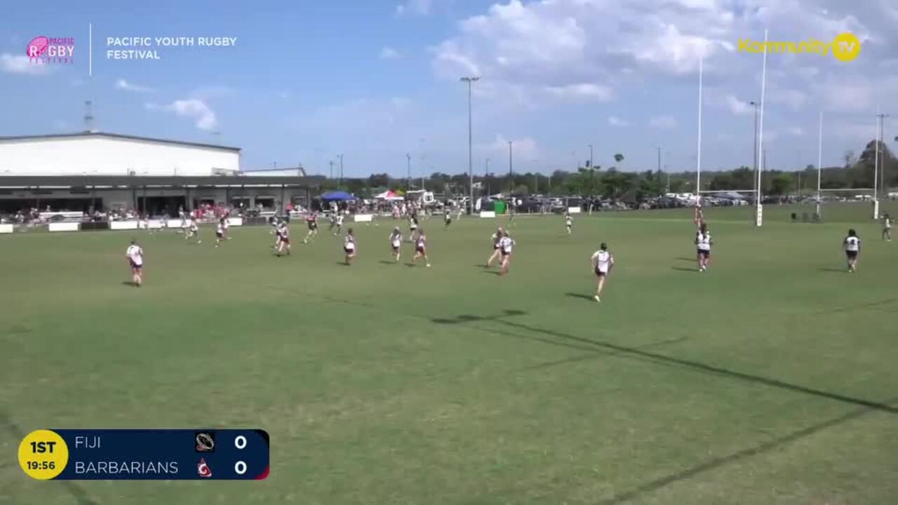 Replay: Queensland Fiji v Queensland Barbarians (U16 girls) - 2024 Pacific Youth Rugby Festival Day 2