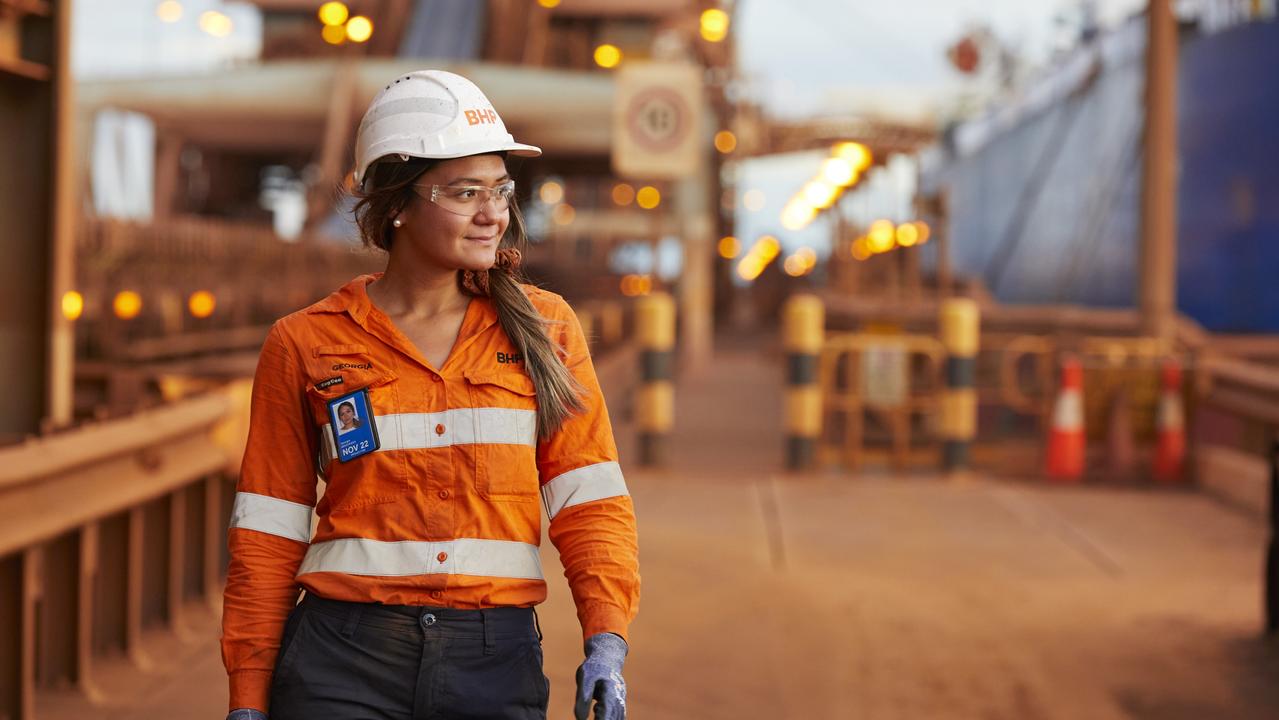 BHP workers perks include relocation support and 18 weeks paid parental leave.