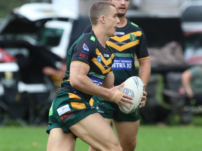 Mitchell Barbuto scored Mittagong’s opening try. Picture: Warren Gannon Photography.