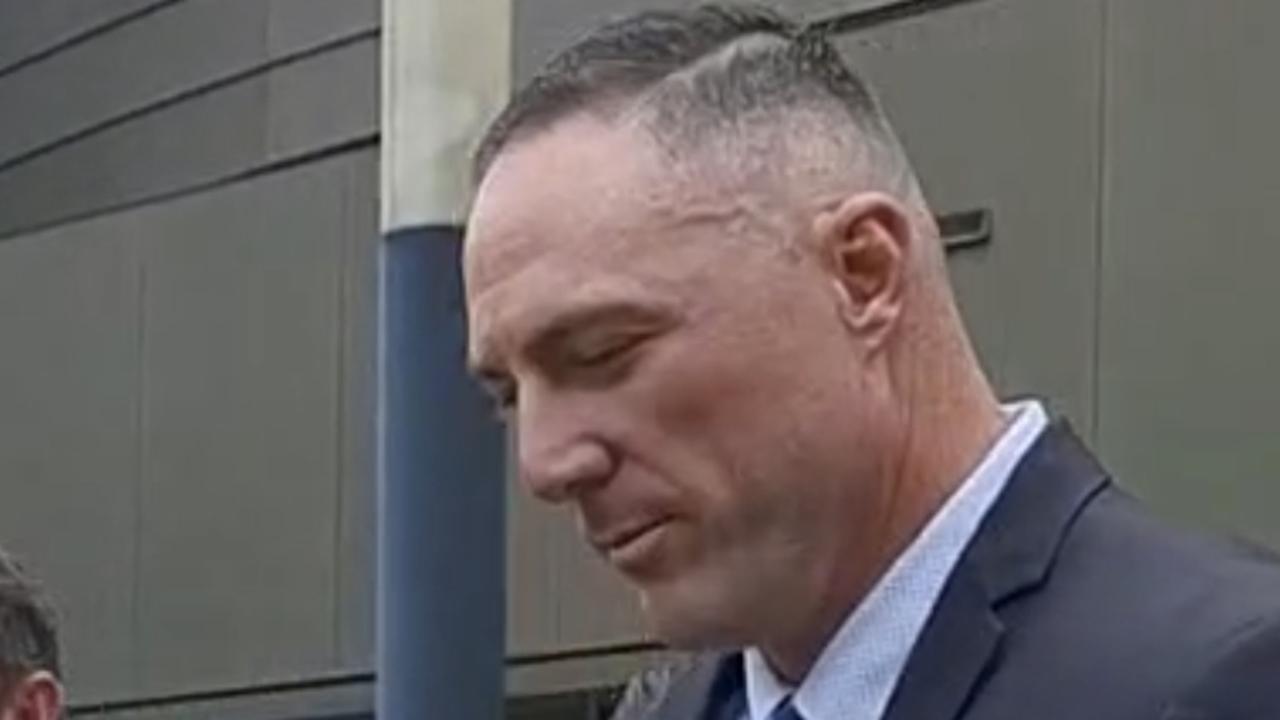 Travis Paul Pocock leaving Coffs Harbour local court on Tuesday November 19.