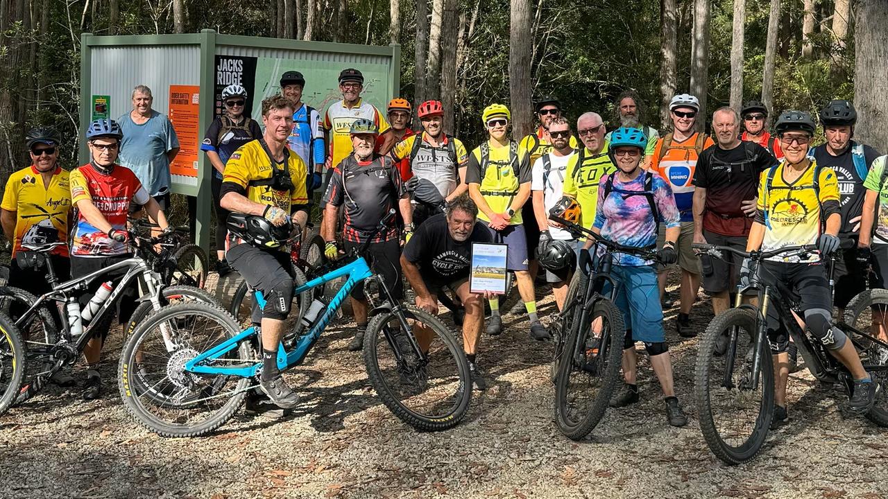 Wests' Ride to Fly assembling at Jacks Ridge Mountain Bike Park. Picture: supplied
