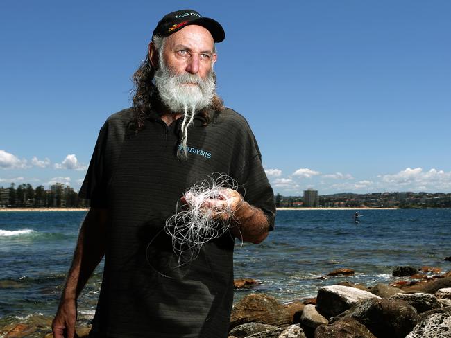 Local conservationist Dave Thomas said he would not hesitate to do cut shark nets again. Picture: Adam Ward