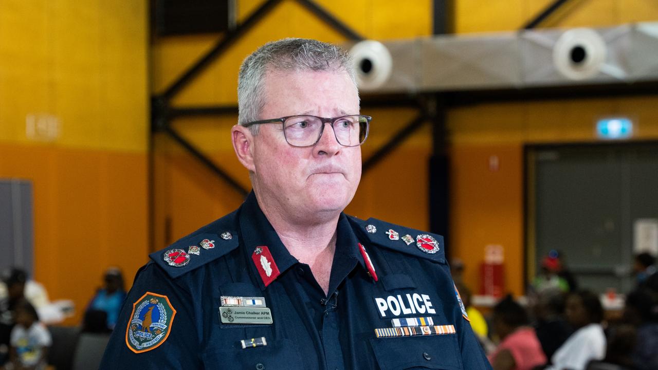 NT Police Commissioner Jamie Chalker at the Howard Springs facility near Darwin. Picture: Pema Tamang