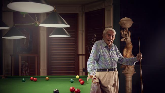 Real Estate mogul Harry Triguboff at his home in Vaucluse, Sydney. Picture: Nick Cubbin